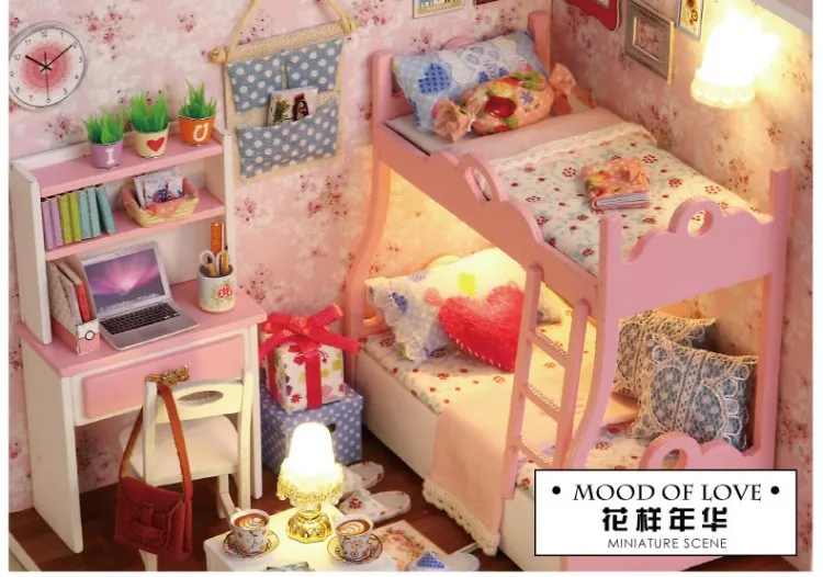 Children Play County Bedroom GIRL'S Toy Boy Princess Baby Girls Stereo 10-Year-Old Creative Mini Bunk Bed