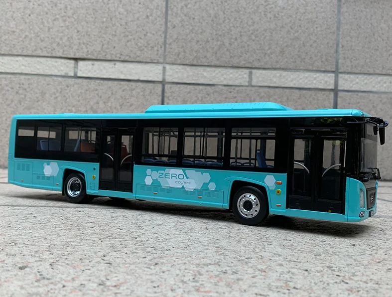 Оригинальная фабрика 1:32 литые под давлением модель автобуса Changjiang E zone с лампой