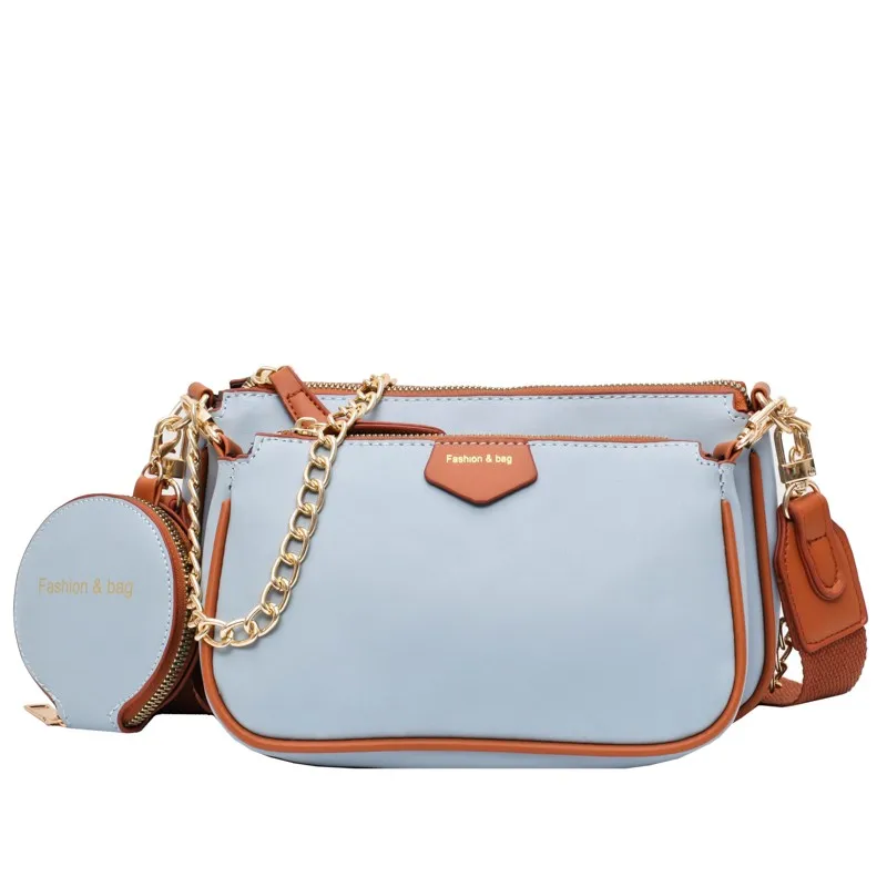 

3 pcs Set Women Crossbody Bag chain Luxury Handbags Women Bags Designer With coin purse multifunction Shoulder Messenger Bag