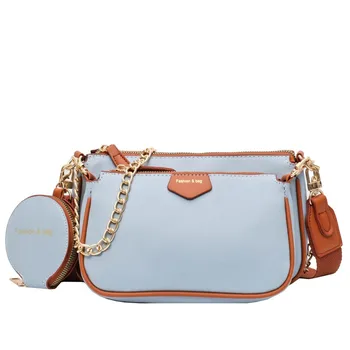 

3 pcs Set Women Crossbody Bag chain Luxury Handbags Women Bags Designer With coin purse multifunction Shoulder Messenger Bag