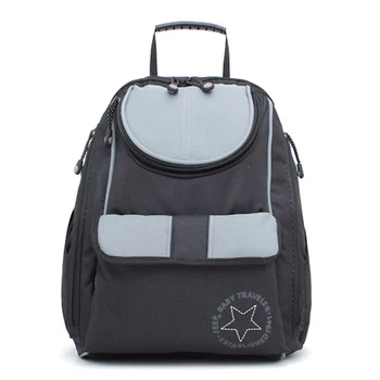 

Insular black small portable mummy diaper backpack bag with diaper changing pad wet bag maternity bag for baby care backpack mum