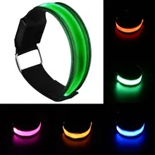 4 шт. пояс безопасности для ночного бега Регулируемый светящийся Велоспорт Светоотражающие полосы эластичный браслет для лодыжки бег светодиодная повязка Спорт