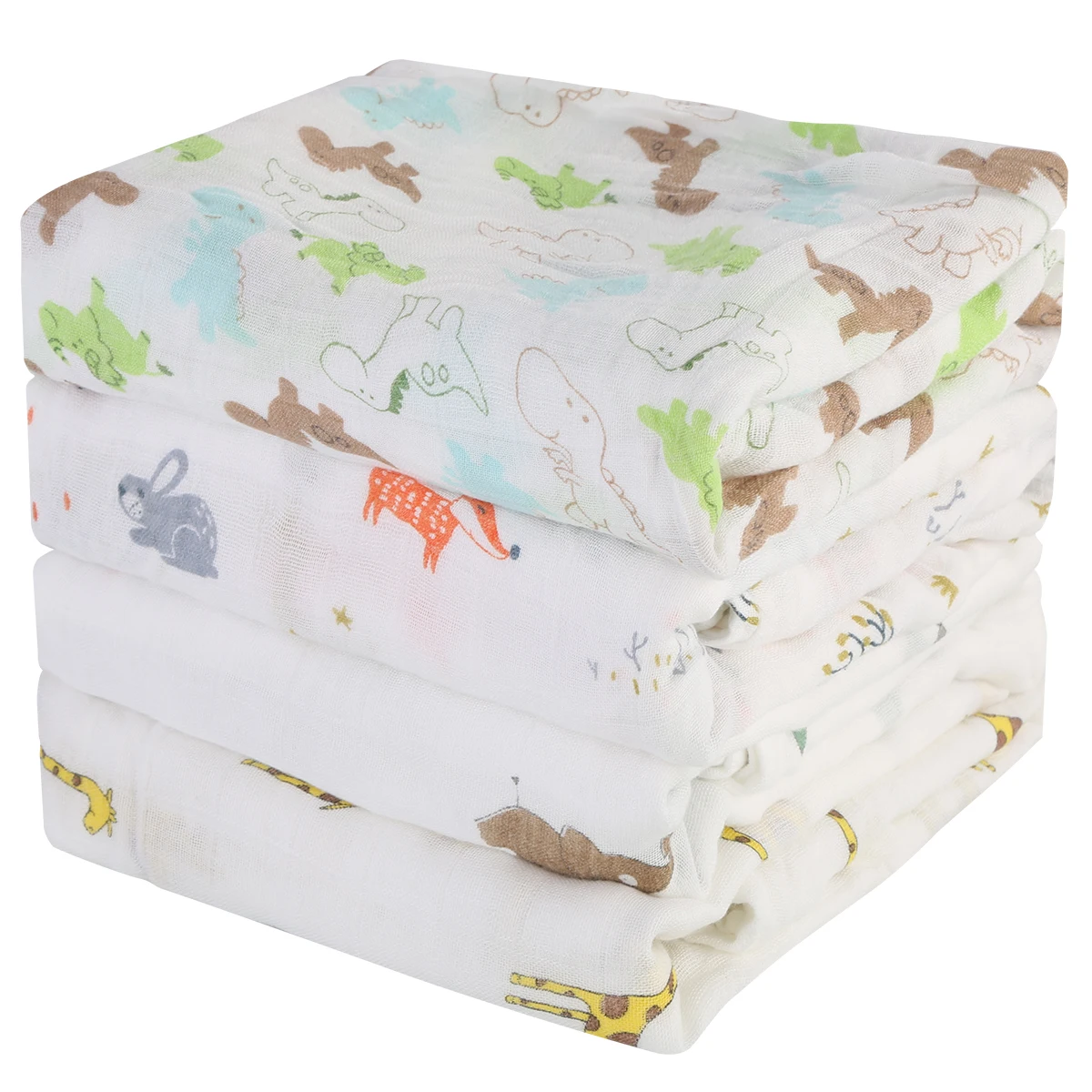 

baby blanket cotton baby muslin swaddle blanket high quality Baby bath towel cotton Blanket Infant Wrap animal print blanket