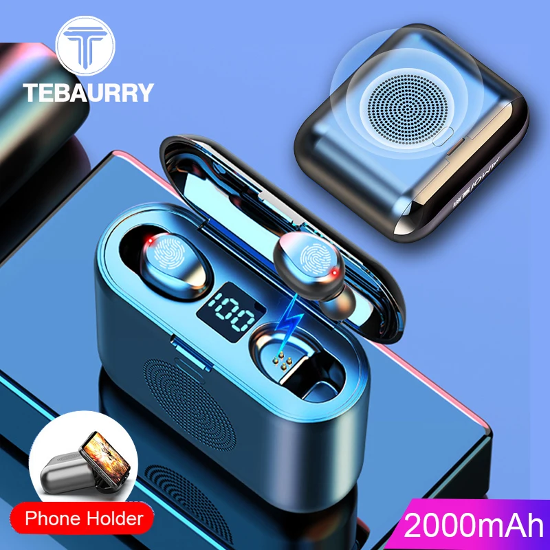 Новые настоящие беспроводные Bluetooth-наушники и динамик 2 в 1 HD стерео наушники