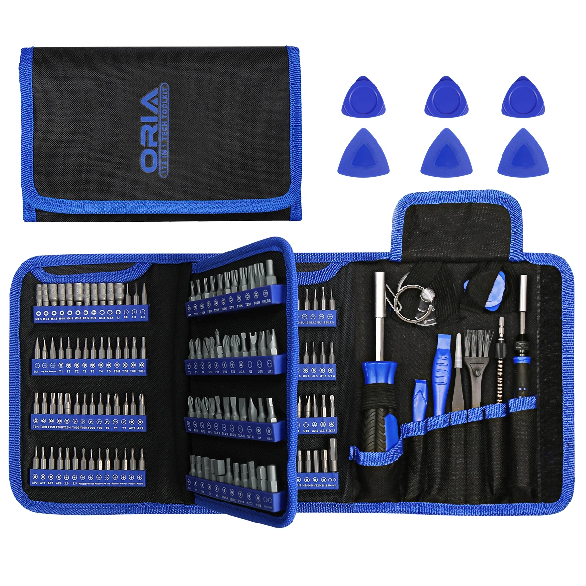 172 In 1 정밀 스크루 드라이버 세트 마그네틱 스크루 드라이버 Torx Hex Bits 휴대용 멀티 툴 PC 전화 수리 핸드 툴 키트