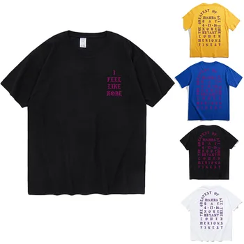 

2020 Kanye West I Feel Like Kobe Short Sleeve Cotton T-shirt Men and Women Fashion Casual Tee Tops Camiseta