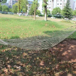 Hamac en bois massif pour intérieur et extérieur, chaise Portable en corde de coton traditionnelle indéformable et résistante aux mites avec sac de rangement 