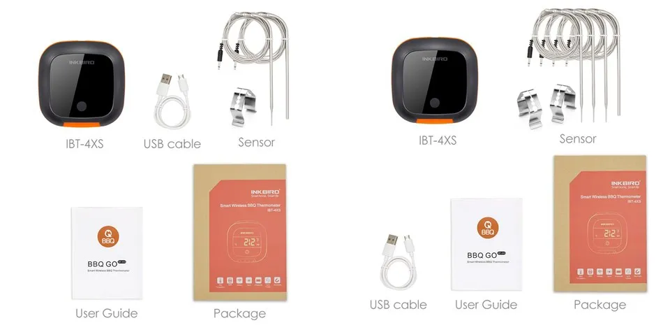 churrasco carne cozinhar termometro bluetooth conectar design magnetico 2 4 sondas 02