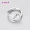 Exquisite 100% 925 Silver  Hugging Hands Rings for Lovers' Engagement Wedding Jewelry Open Finger Rings for Women Femme 3