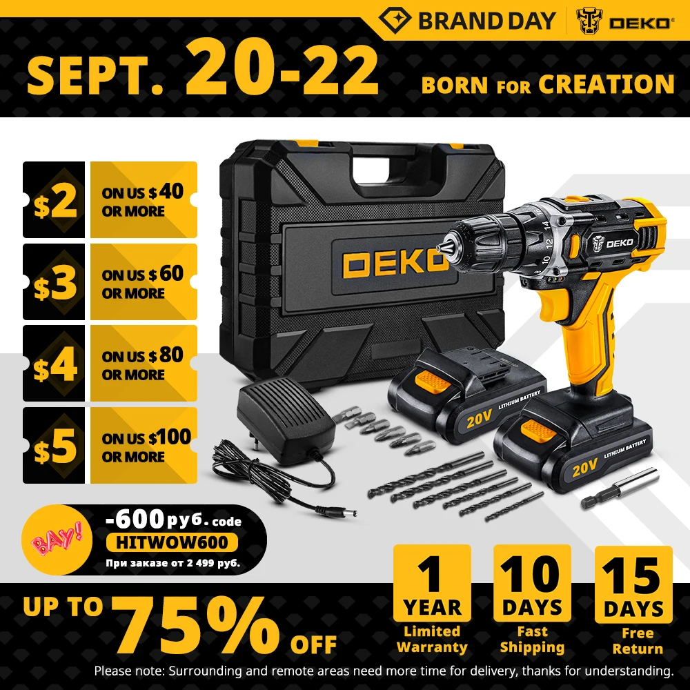 Deko sharker 20v аккумулятор