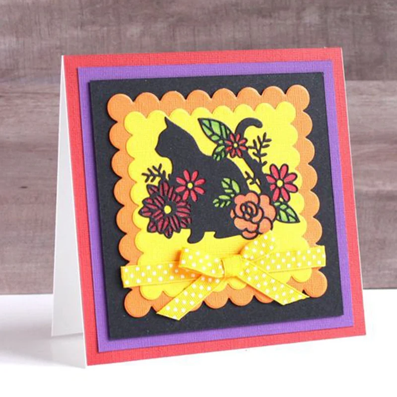 Милые животные Единорог Фламинго кошка кролик металлические режущие штампы