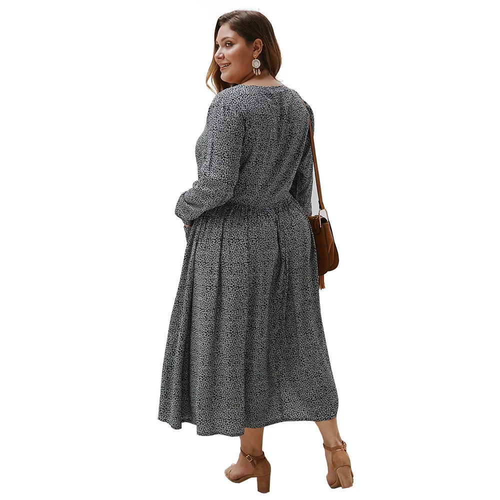 Женские вечерние платья трапециевидной формы с цветочным принтом длинными