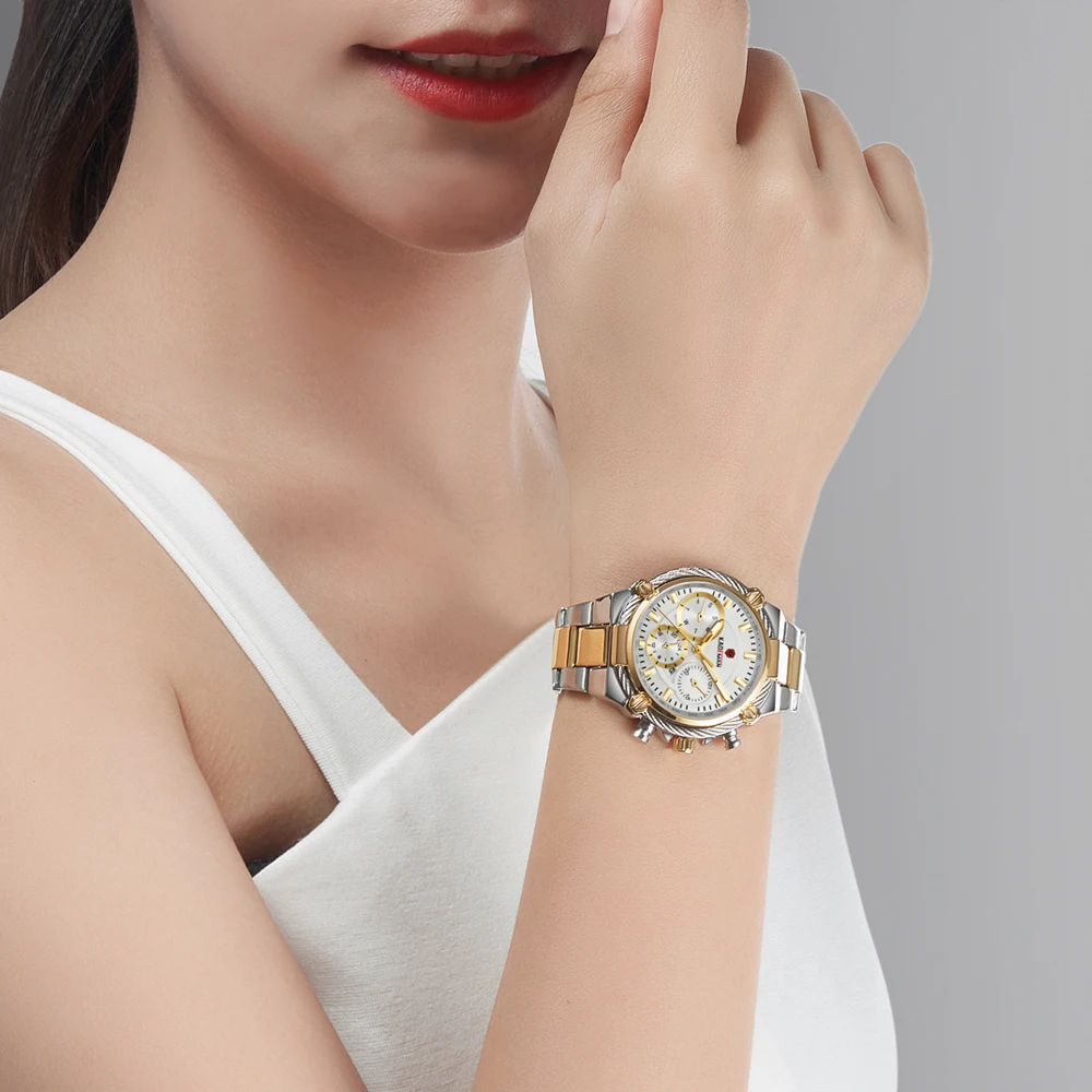 Kademan Full Steel Luxury Ladies Wristwatches TOP Quality Brand Design Women Watches 3ATM New Fashion Female Business