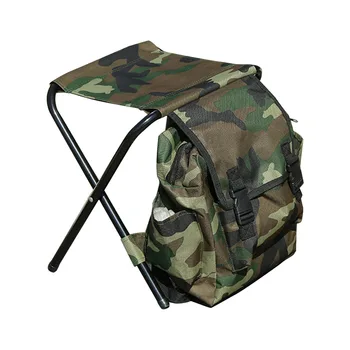 

Fishing Backpack Chair Travel Picnic Oxford Cloth Outdoor Portable Large Capacity Storage Bag Folding Camping Multi-function