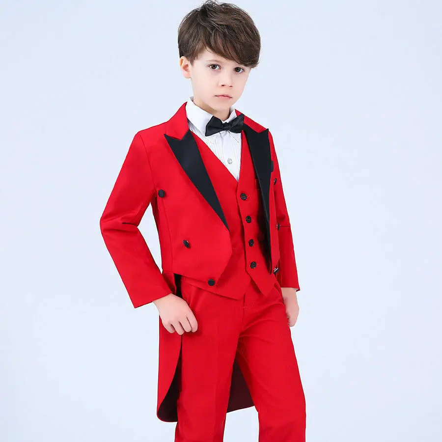 Костюм для мальчиков; красные костюмы для свадьбы; Terno infantil; костюм; Enfant Garcon Mariage Disfraz Infantil; костюмы для мальчиков; H032