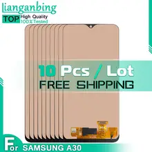 10 Pcs/Lot TFT INCELL For Samsung Galaxy A30 A305/DS A305F A305FD LCD Display Touch Screen Digitizer Assembly With Frame Tested