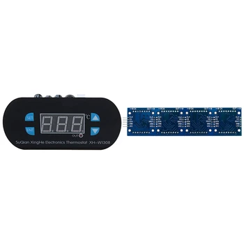 

DC 12V Digital LED Heat Cooling Thermostat Switch & MAX7219 Microcontroller 4 in 1 Display LED 5P Line Dot Matrix Module