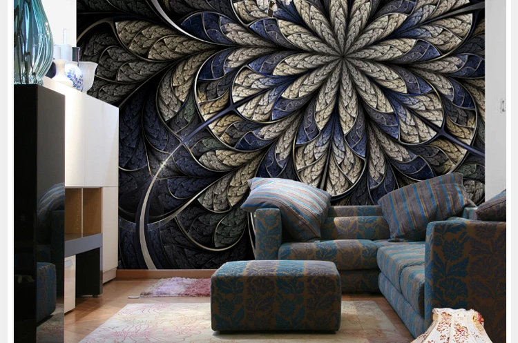 

Bacal 16D/3d Papel Flower murals Wallpaper 3d wall photo murals for living room 3d wall murals backdrop mural Wall paper