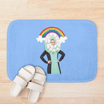 

Jenna Marbles Follow Your Dreams Bath Mat Hallway Carpets Anti-Slip Bath Floor Mat Animals Outdoor Rugs Front Door Mats