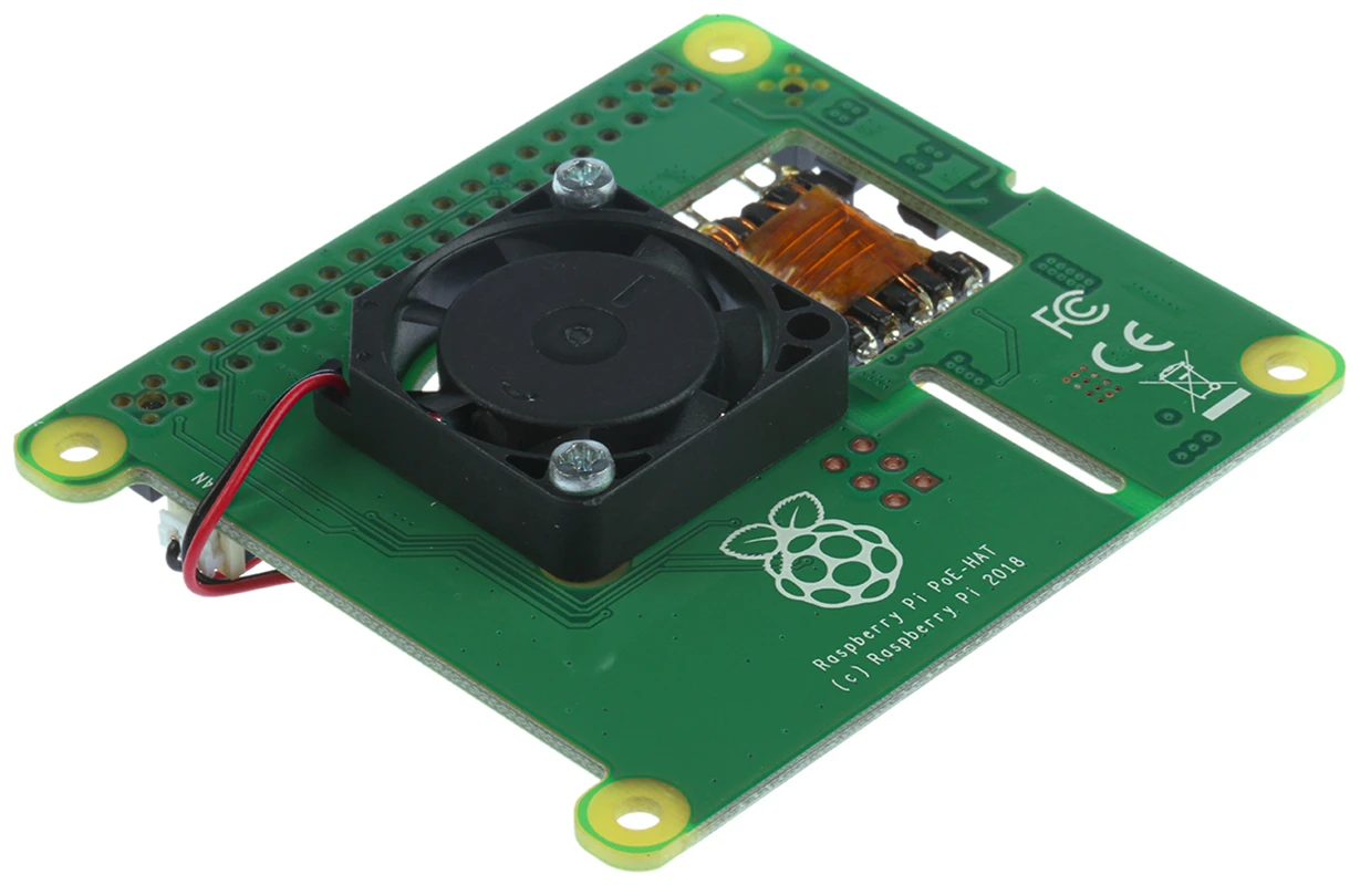 Raspberry Pi PoE HAT Плата расширения Power over Ethernet (PoE) для 3 Model B + и 4B|Аксессуары