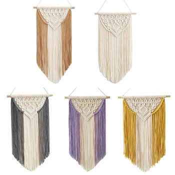 

Macrame Wall Hanging Tapestry Pendant Boho Chic Bohemian Woven Home Decoration 425C