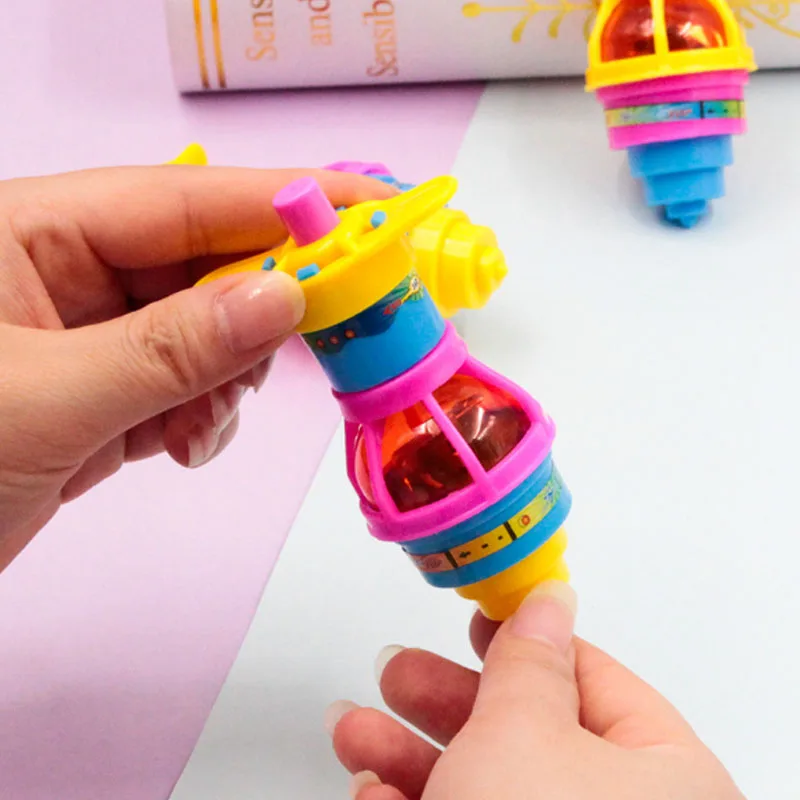 1 шт. Gyro Peg-Top волчок Brinquedo Забавная детская игрушка Классический UFO гироскоп лазерный цветной светодиодный светильник-вспышка подарок на год