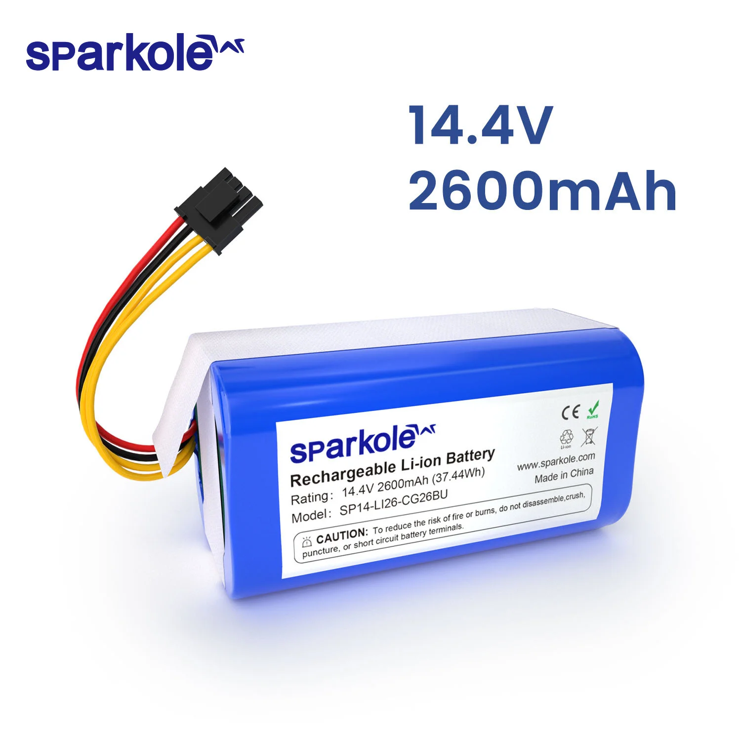 Литиево-ионный аккумулятор sparcole 14 4 В 2600 мАч для Cecotec Conga 1290 1390 1490 1590 Сменный