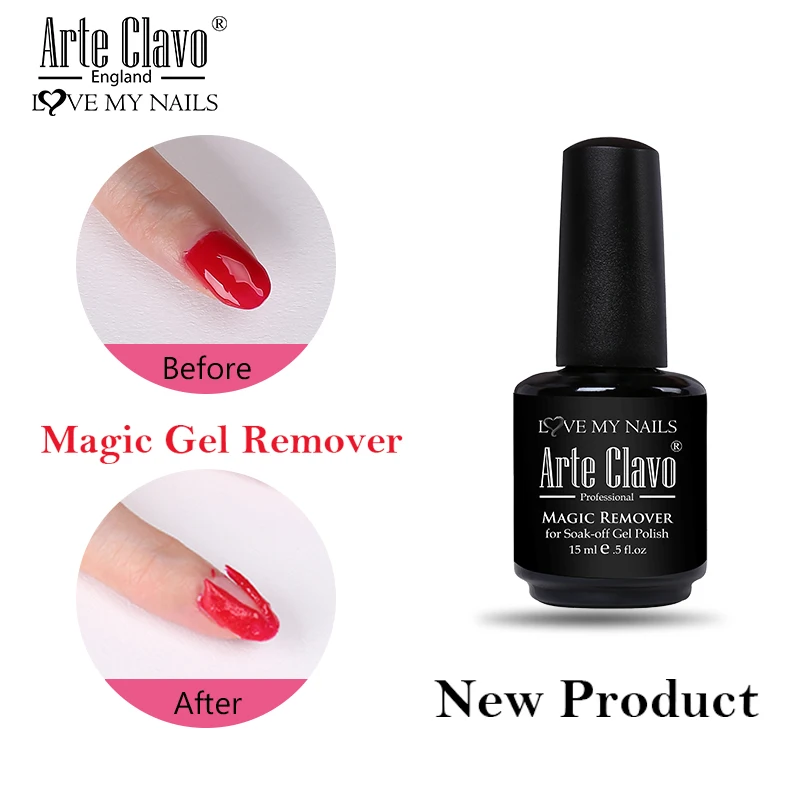 15ml Remove Arte Clavo кошачий глаз гель лак для ногтей Блеск 3D эффект магнит палка УФ светодиодный отмачиваемый гель лак для ногтей маникюр Рождественский подарок - Цвет: 15ml Remove