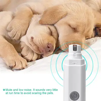 

Electric Pet Nail Grinder with Rechargeable Lithium Battery Painless Grooming Trimmer Clipper for Dog Cat Rabbit and other Pets