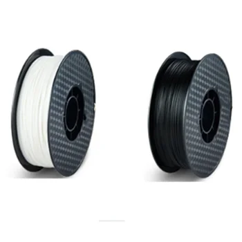 

3D Printer Filament PLA 1.75mm Printing Filament Consumable 3D Printer Filament (One Black and One White Total 2Kg)