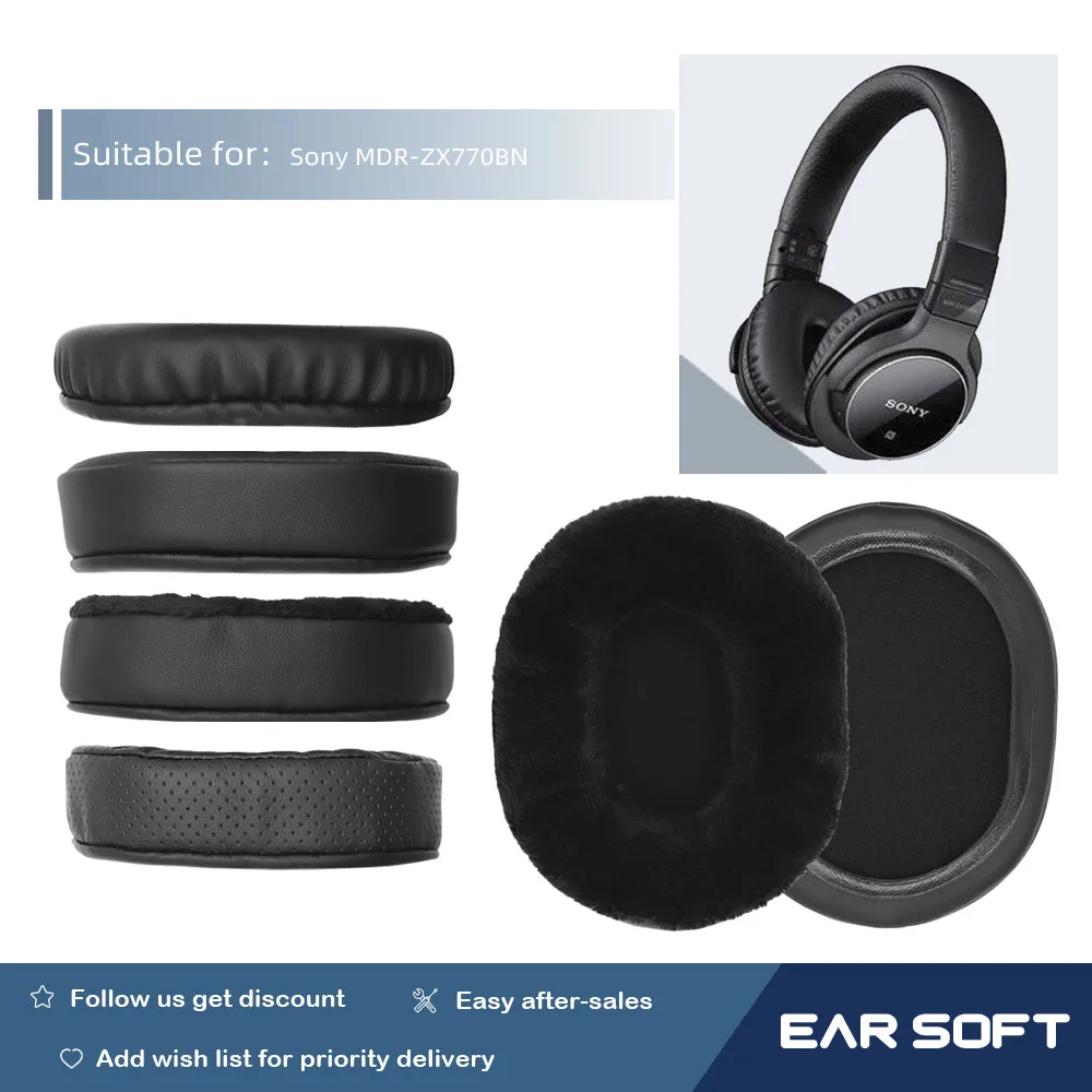 

Earsoft Replacement Ear Pads Cushions for Sony MDR-ZX770BN Headphones Earphones Earmuff Case Sleeve Accessories