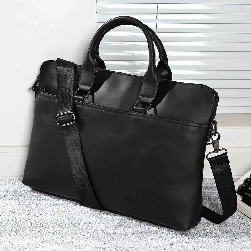 

A new south Korean version of the single-shoulder bag briefcase retro slant straddle bag office men's handbags men's business