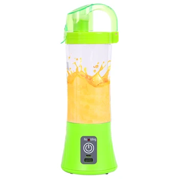 

Usb Rechargeable Blender Mixer Portable Mini Juicer Juice Machine Smoothie Maker Household Small Juice Extractor -Green