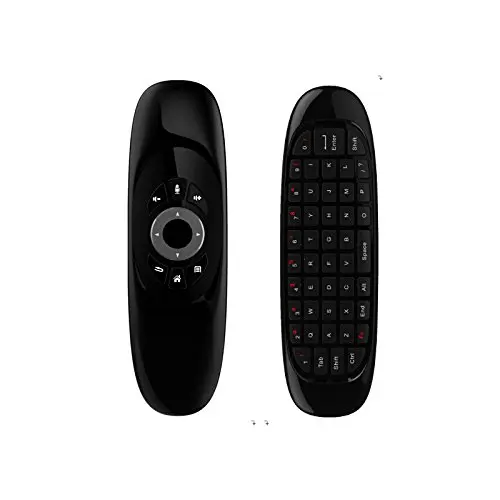 Горячая C120 английская русская 2,4G RF Air mouse беспроводная клавиатура Пульт дистанционного управления с голосовой подсветкой для Android Smart tv Box X96 MAX - Цвет: Engliah Version