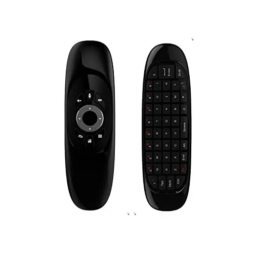 Engliah Version Горячая C120 английская русская 2,4G RF Air mouse беспроводная клавиатура Пульт дистанционного управления с голосовой подсветкой для Android Smart tv Box X96 MAX - Цвет: Engliah Version