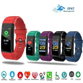 

Color Screen Fitness Activity Tracker Smart Bracelet Smart Band Heart Rate Monitor Wristband Watch Band for Men Women Kids