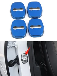 Couvercle de protection de verrouillage de porte de voiture, cadre de garniture décorative, accessoires intérieurs chromés pour Peugeot 5008 2017 2018 2019 2020 