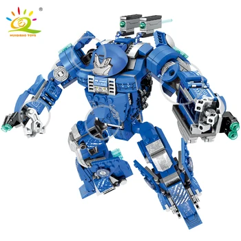 

TOYS 543pcs Armor Mech Robot Iron Man MK38 Building Block Compatible Figure Bricks for Children