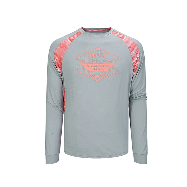 Men Fishing Shirts Men Performance Fishing Shirt Long Sleeve