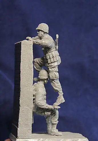 1/35 весы Неокрашенная Смола женской фигуры десантников 2 Коллекция фигурок фигурка