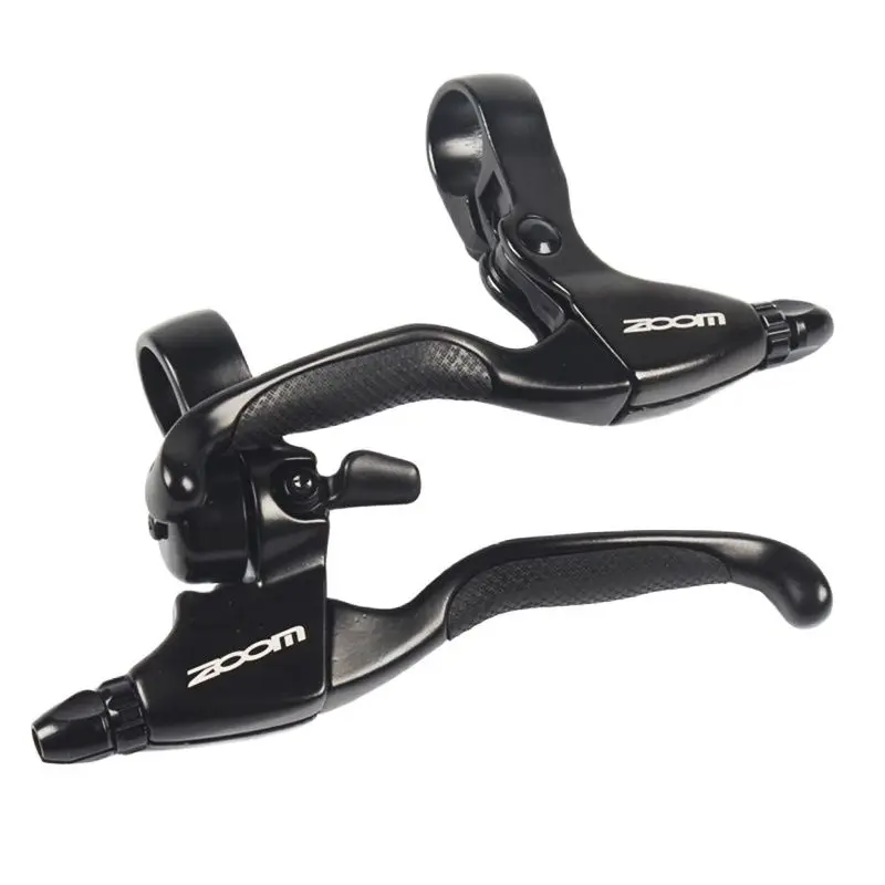 Paire De Leviers De Frein Promax BL82G – MTB 3 Doigts – Aluminium Noir/argent – Neuf
