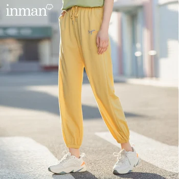 

INMAN 2020 Summer New Arrival Fashion Leisure Drape Slimmed With Belt Ankle Length Hip Pant