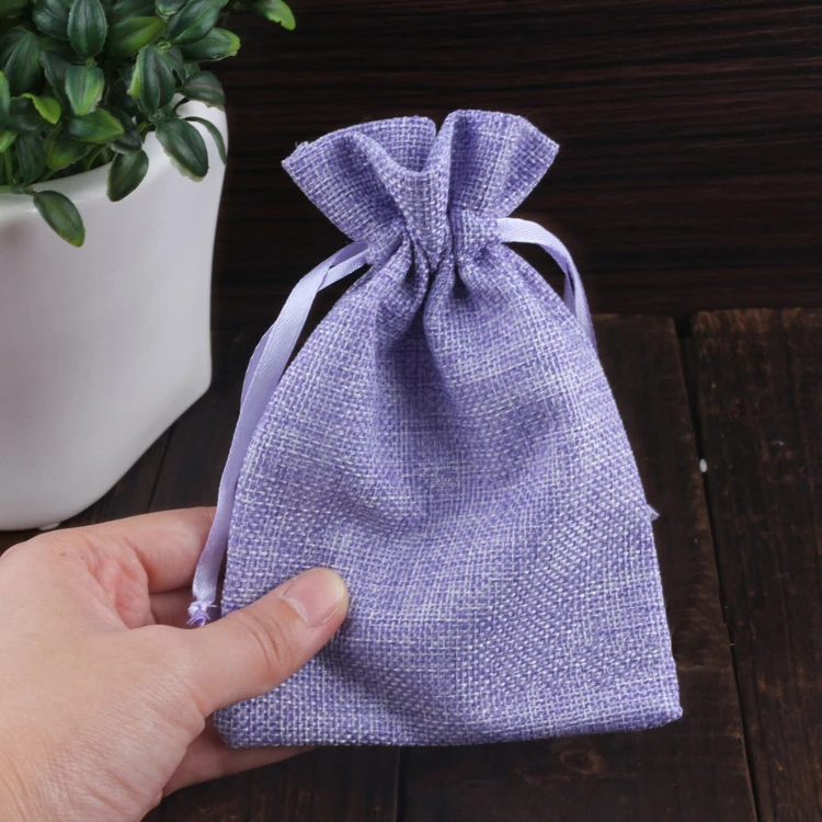 

10*15 1000pcs Jute Drawstring Sacks gift bags with jewelry/Accessories/Cosmetic/wedding/christmas Linen pouch Packaging Bag