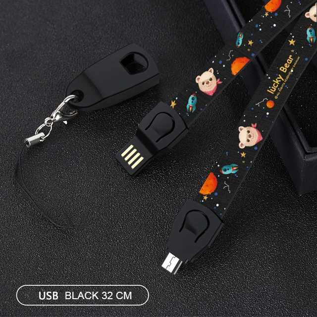 USB кабель для IPhone 11 Pro Max Xs Max Xr X 8 7 6 6s 5 5S IPad Быстрая зарядка зарядное устройство кабель для мобильного телефона для IPhone провод шнур - Цвет: USB Black 32cm