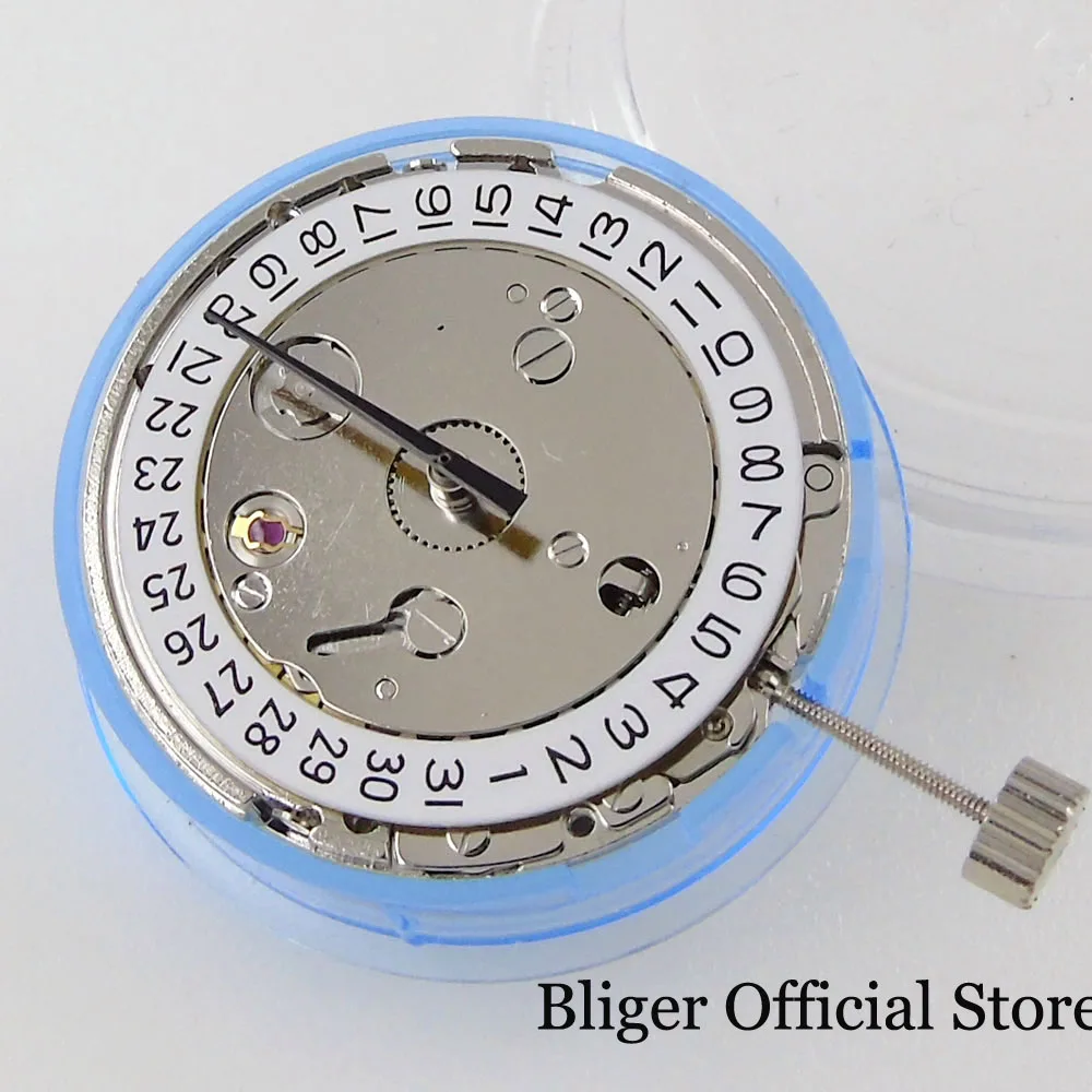 

High Quality Steel ST1612 Mechanical Automatic Watch Movement White Date Circle Calendar Display