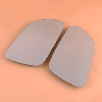 

beler 6Q0857521 1Pair Car Door Side Heated Wing Mirror Glass 6Q0857522 Fit for VW Polo Derby Vento-IND 2005-2007 2008 2009 2010