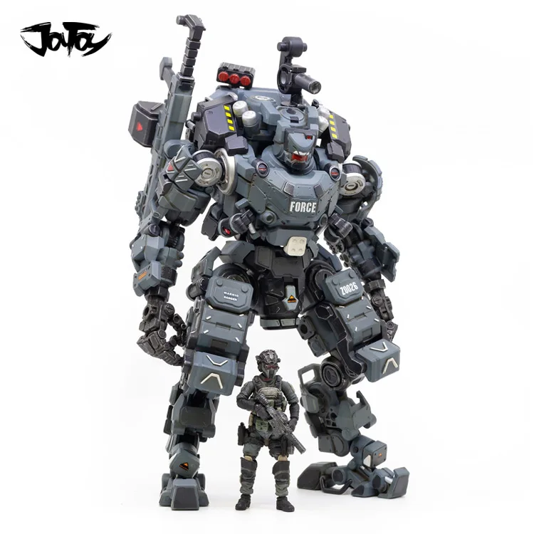 1 mecha 1 figures 1/25 JOYTOY фигурка FSTEEL BONE ARMOR Mecha и военный солдат фигурка модель игрушки коллекция игрушек Рождественский подарок - Цвет: 1 mecha 1 figures