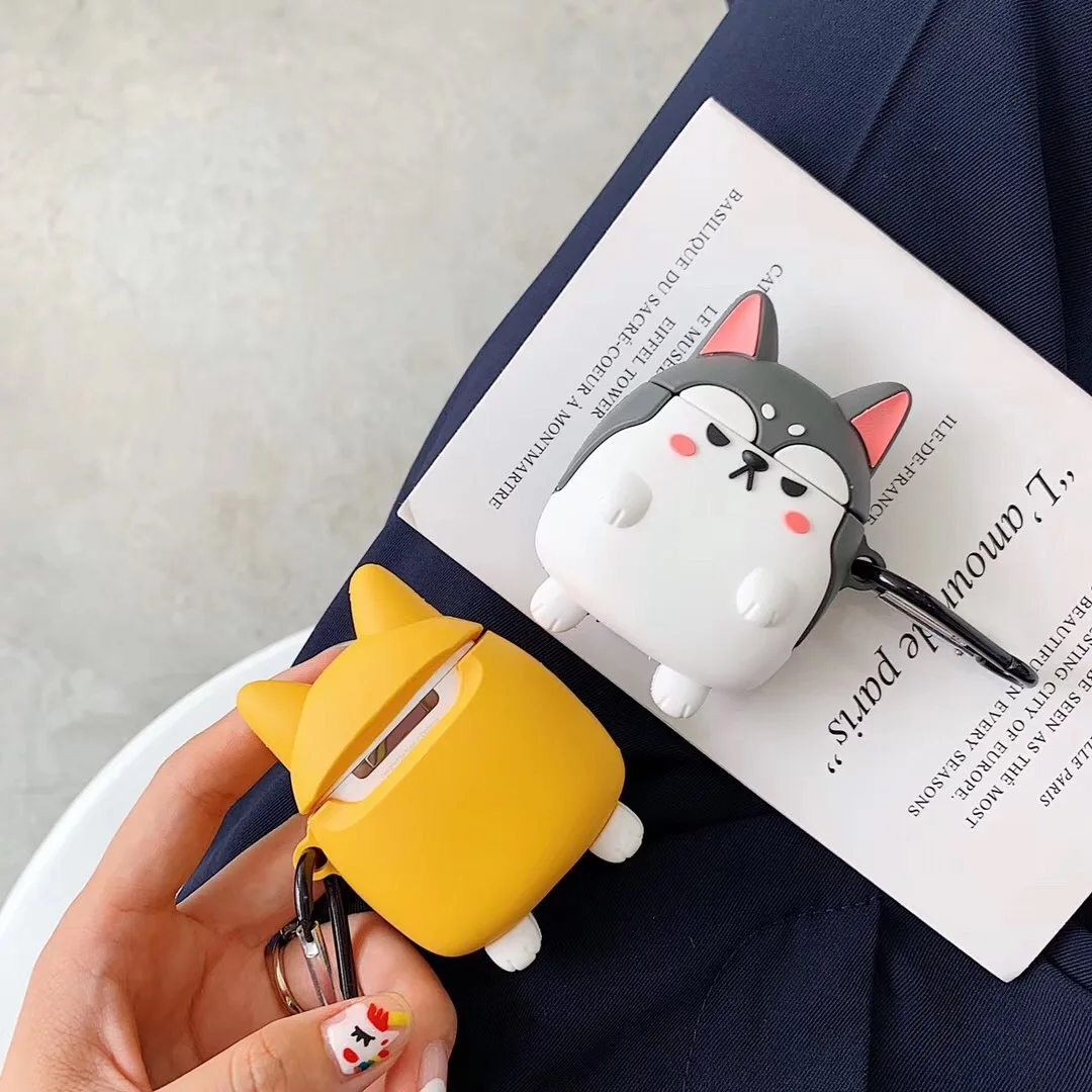 Kuutti прекрасная Сиба ину собака суши Airpods чехол защитный силиконовые bluetooth