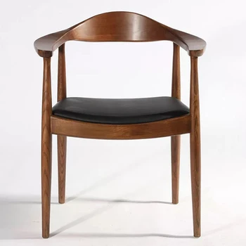 

Factory direct Nordic simple solid wood president chair cafe tea restaurant milk pot dining table and combi