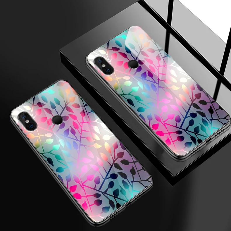 Чехол из закаленного стекла для Xiaomi 6X5X8 9 SE A1 A2 удобный телефонный футляр для Redmi Note 4x 5A 6 7 Pro Prime TPU Защитный Жесткий Чехол - Цвет: H150